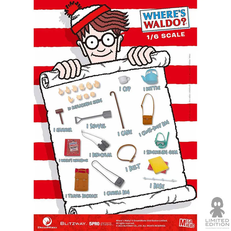 Blitzway Figura Articulada Waldo Escala 1:6 Where'S Waldo? - Limited Edition