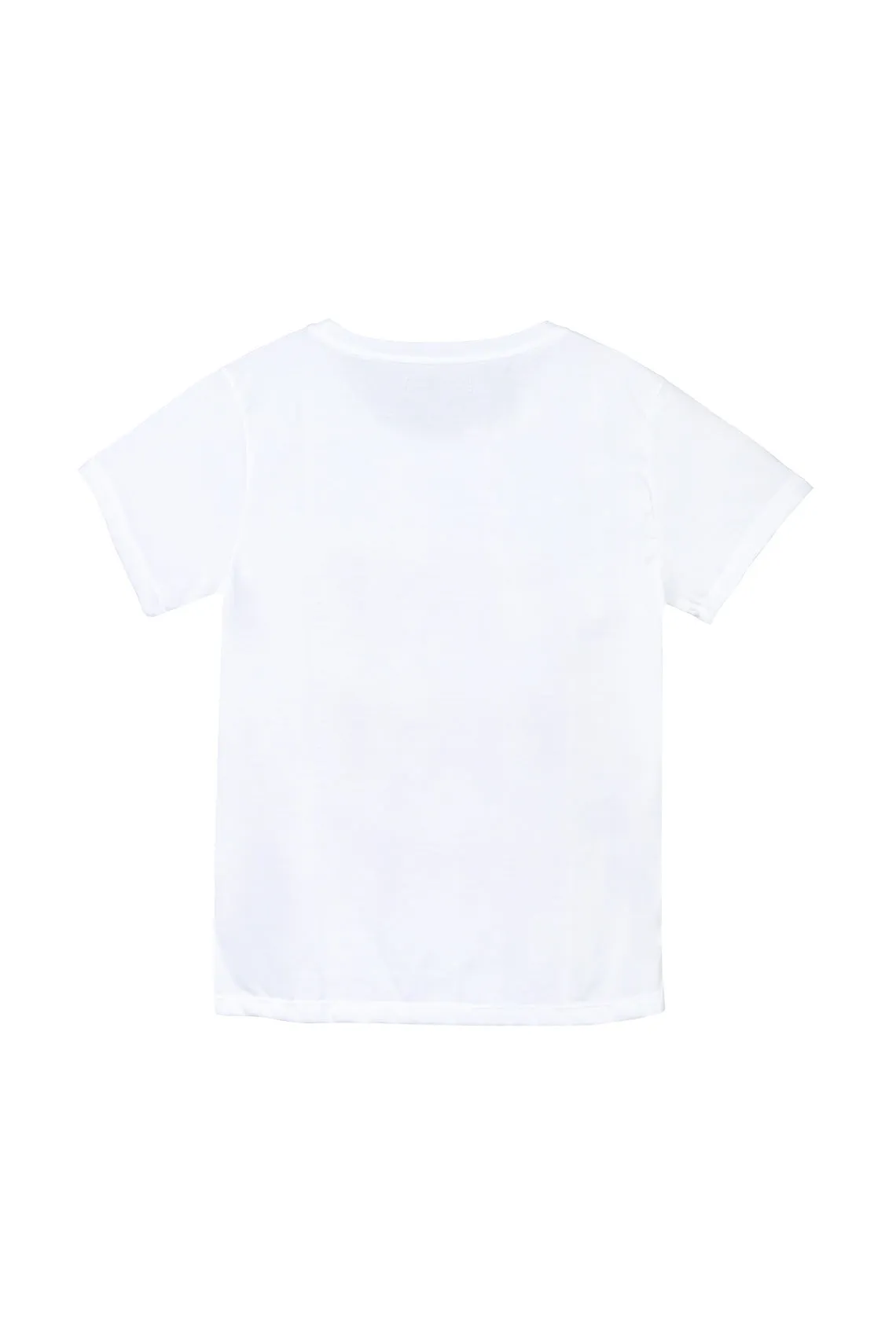 Camiseta blanca manga corta para mujer