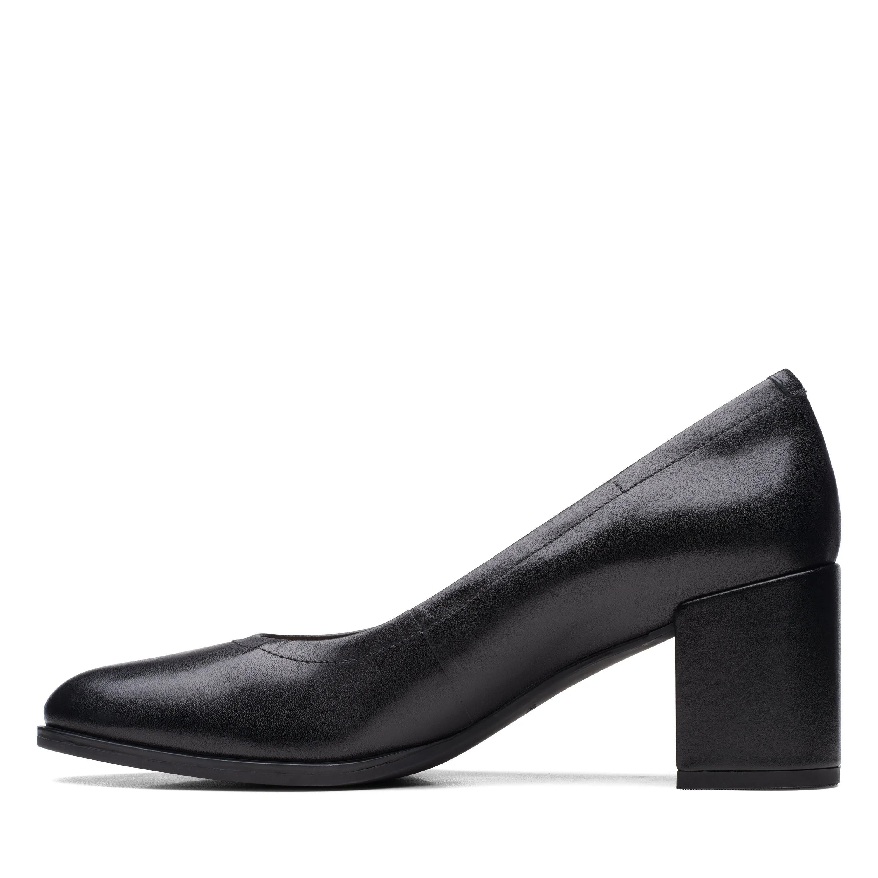 CLARKS | ZAPATOS DE VESTIR MUJER | FREVA55 COURT BLACK LEATHER | NEGRO