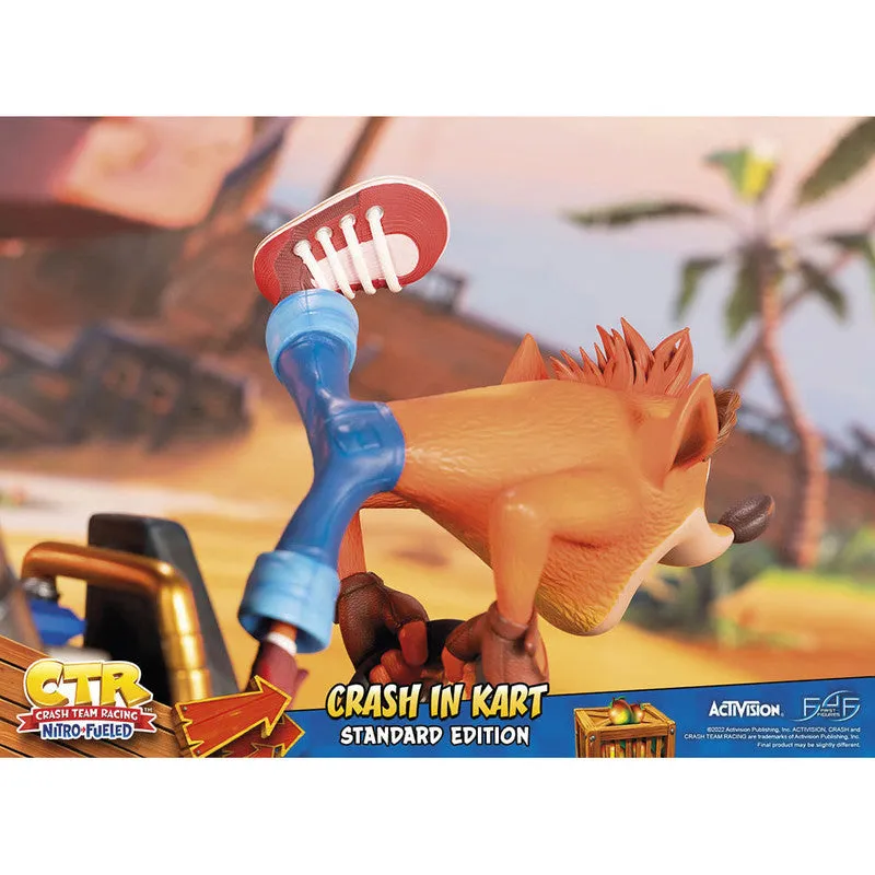 First 4 Figures Estatuilla Kart Crash Bandicoot