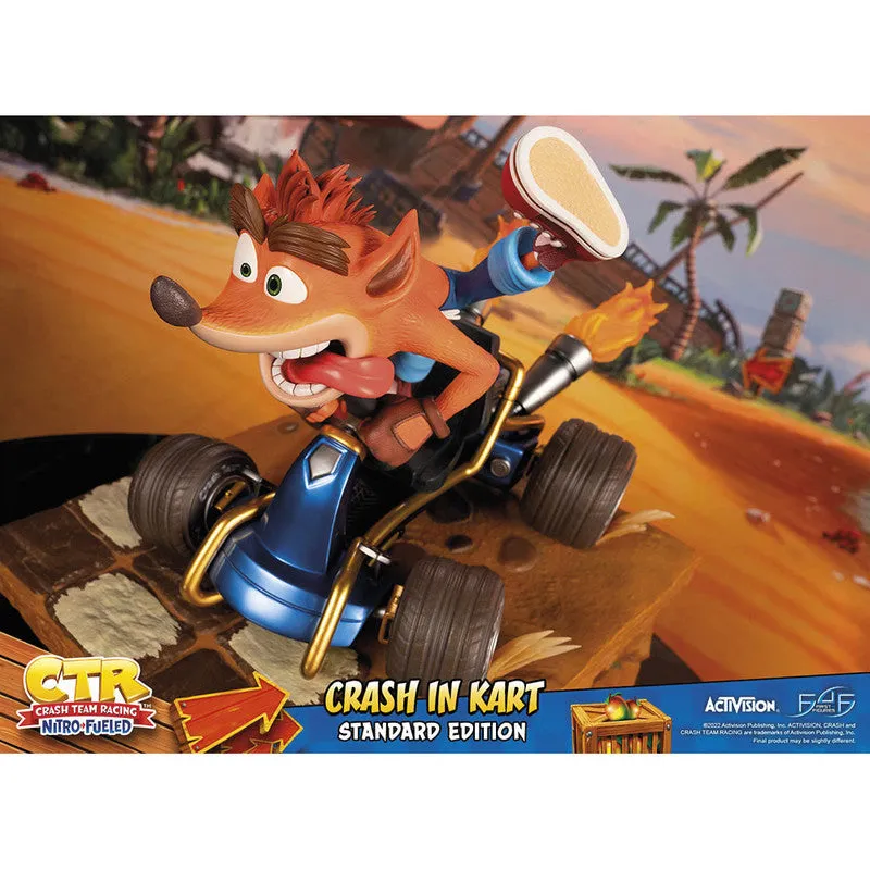 First 4 Figures Estatuilla Kart Crash Bandicoot