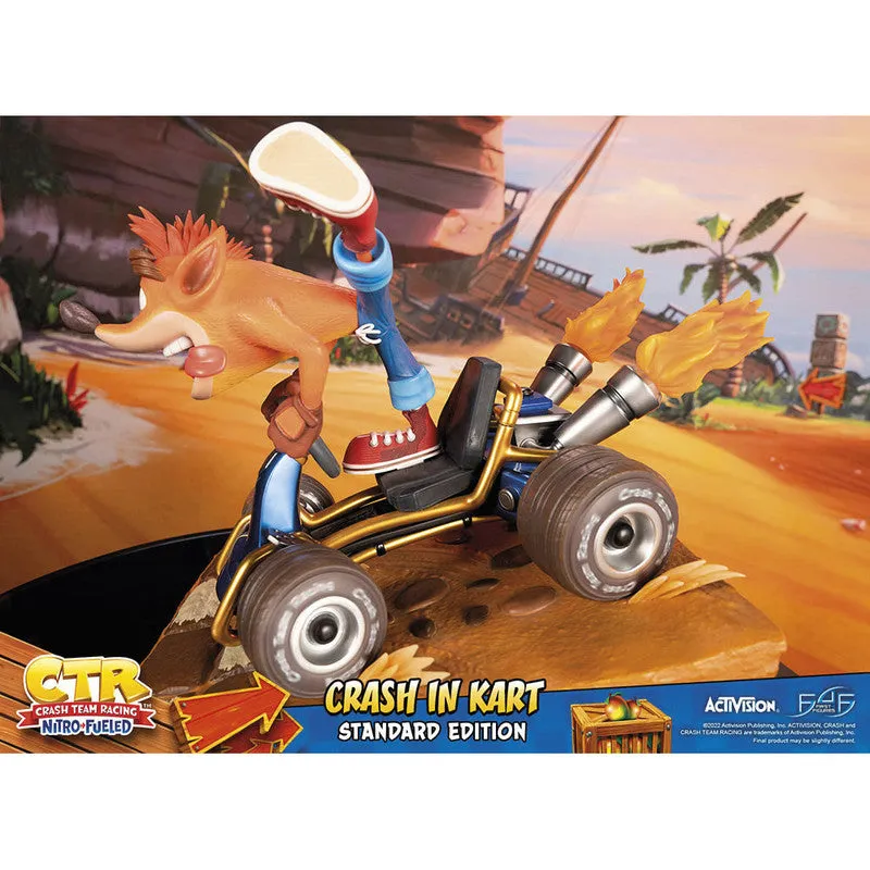 First 4 Figures Estatuilla Kart Crash Bandicoot