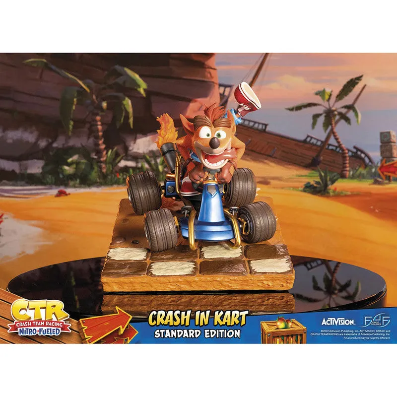 First 4 Figures Estatuilla Kart Crash Bandicoot