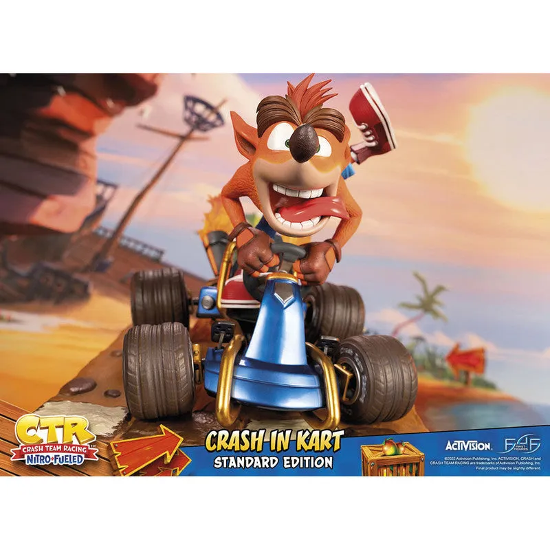 First 4 Figures Estatuilla Kart Crash Bandicoot