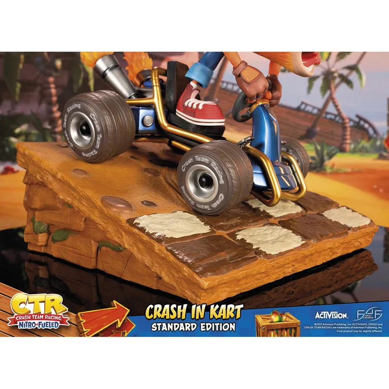 First 4 Figures Estatuilla Kart Crash Bandicoot