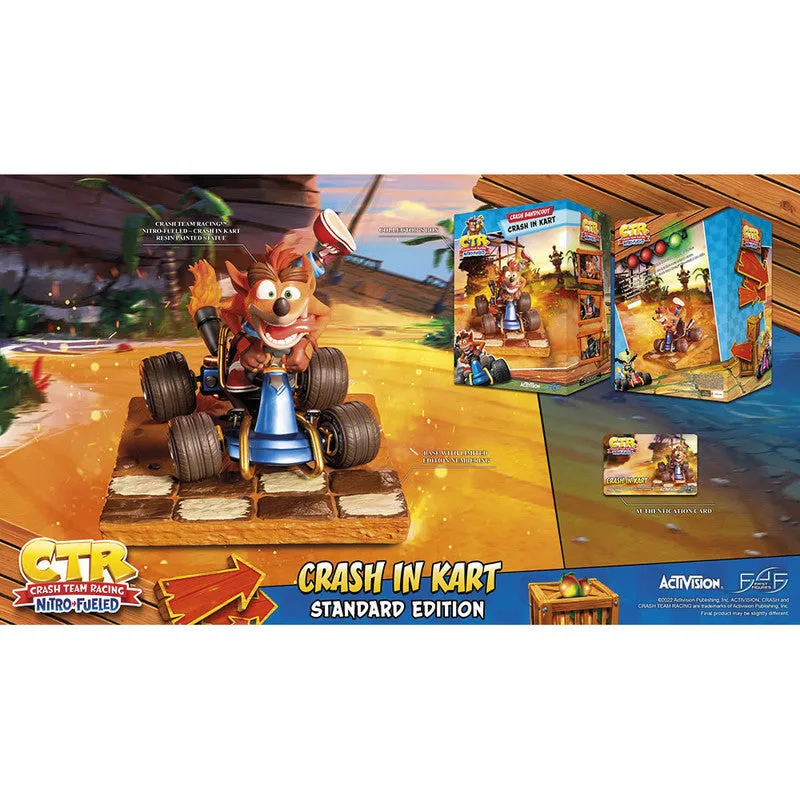 First 4 Figures Estatuilla Kart Crash Bandicoot