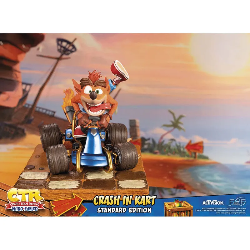 First 4 Figures Estatuilla Kart Crash Bandicoot