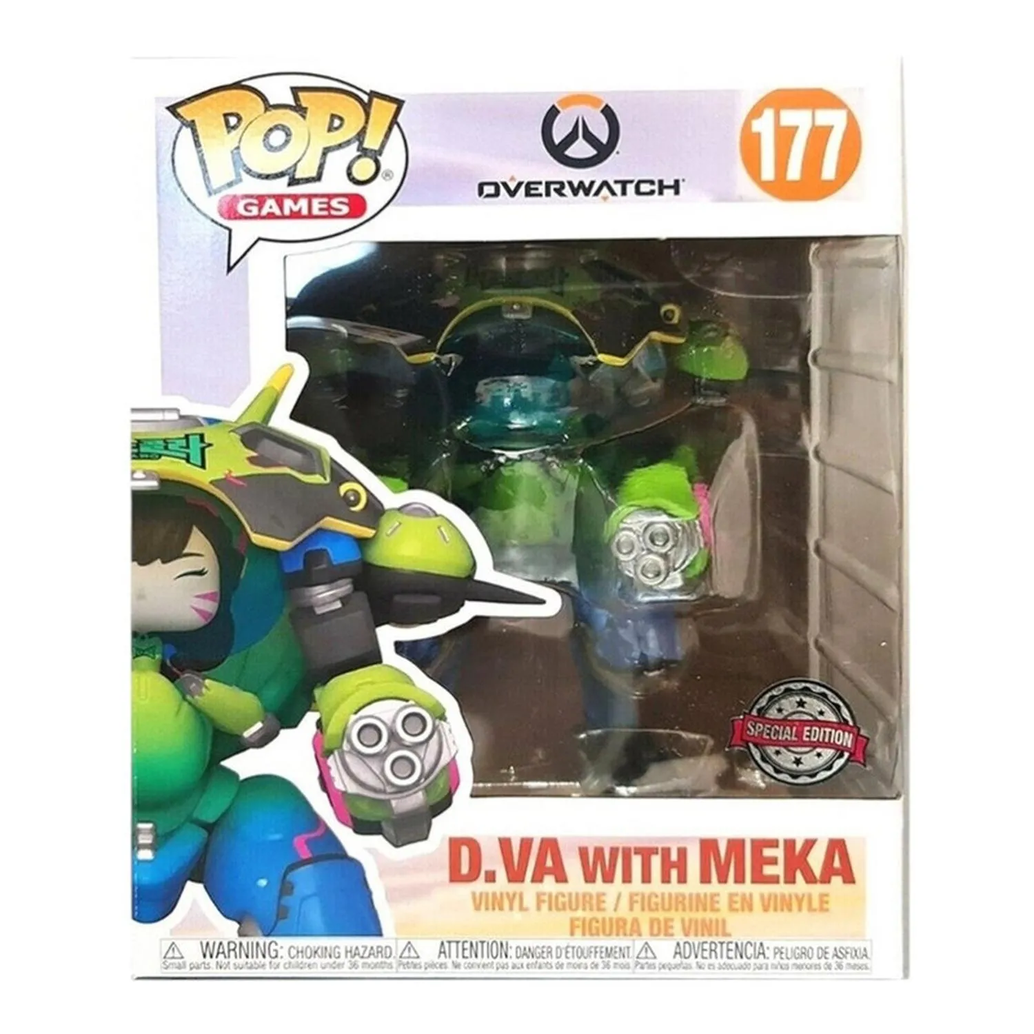 Funko Pop D.Va With Meka 177 6 Pulg Overwatch