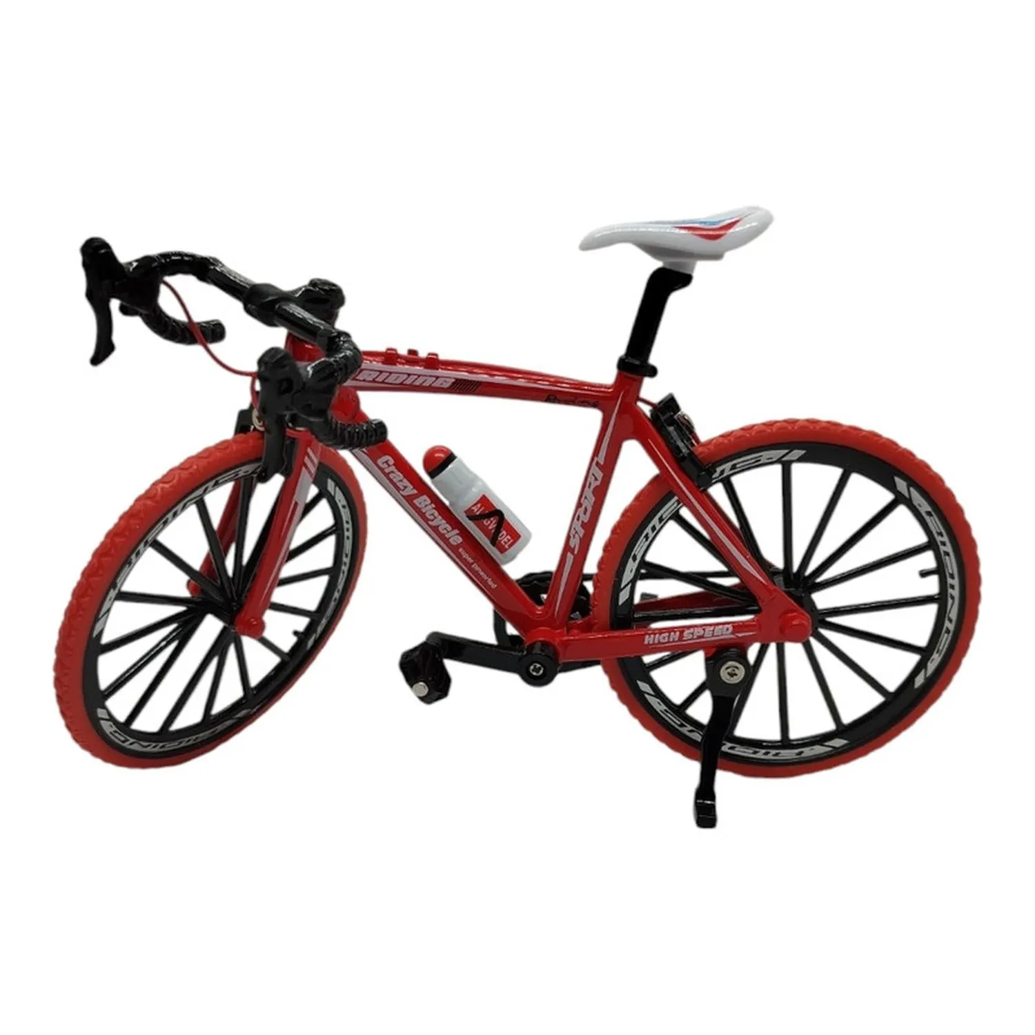 Jada Toys Vehículo Bicicleta Roja Llanta Roja Rin Negro Escala 1:8 Mountain Bike