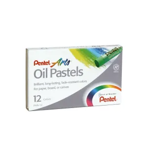 PASTEL OLEO 12 COLORES PENTEL