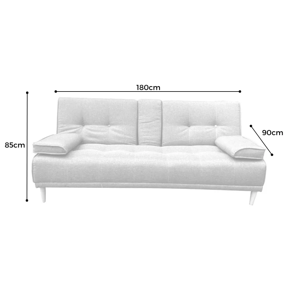 Sofa Cama  Kei Tela Antifluido Gris