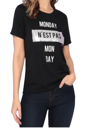 T-SHIRT M/C BASIC EST MONDAY FOIL