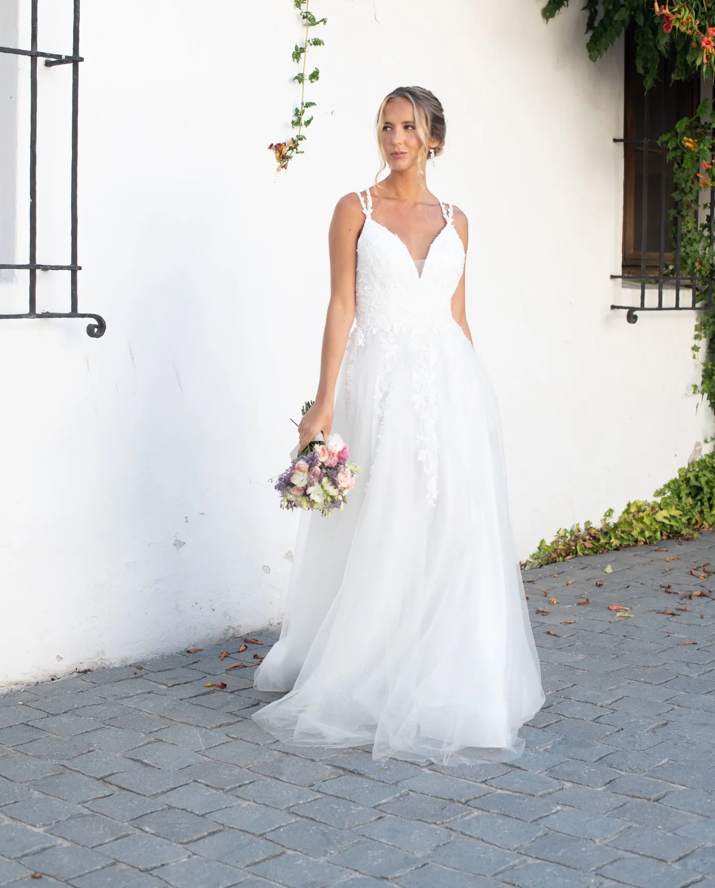 Vestido Largo de Novia Fiorella Blanco